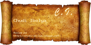 Chudi Ibolya névjegykártya